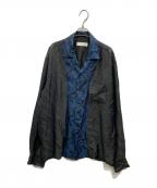 TOGA VIRILISトーガ ビリリース）の古着「Paisley jacquard shirt」｜ブラック×ブルー