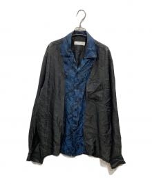 TOGA VIRILIS（トーガ ビリリース）の古着「Paisley jacquard shirt」｜ブラック×ブルー