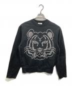 KENZOケンゾー）の古着「K-Tiger クルーネック スウェット」｜ブラック