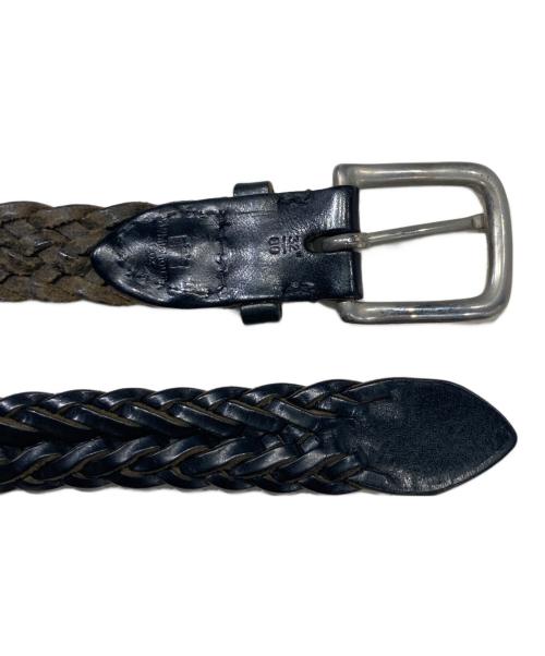 Whitehouse Cox（ホワイトハウスコックス）Whitehouse Cox (ホワイトハウスコックス) 28mm レザーメッシュベルト ブラック サイズ:32/80の古着・服飾アイテム