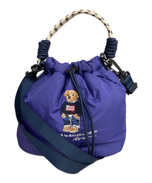 POLO RALPH LAUREN（ポロ・ラルフローレン）POLO RALPH LAUREN (ポロ・ラルフローレン) ポロベア2Wayレインショルダーバッグ パープルの古着・服飾アイテム