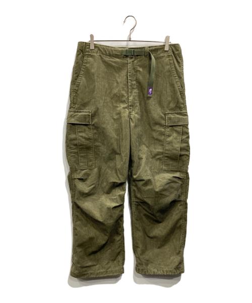 THE NORTHFACE PURPLELABEL（ザ・ノースフェイス パープルレーベル）THE NORTHFACE PURPLELABEL (ザ・ノースフェイス パープルレーベル) Corduroy Cargo Pants グリーン サイズ:34の古着・服飾アイテム