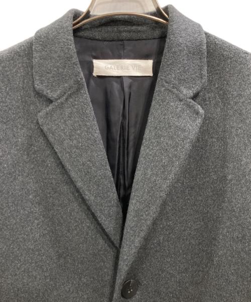 GALERIE VIE（ギャルリーヴィー）GALERIE VIE (ギャルリーヴィー) ダブルフェイス チェスターコート グレー サイズ:freeの古着・服飾アイテム