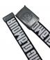 中古・古着 Hysteric Glamour (ヒステリックグラマー) ロゴジャガードテープベルト ブラック サイズ:free 未使用品：5000円