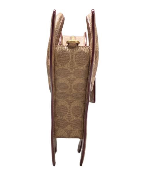 COACH（コーチ）COACH (コーチ) REXY レキシー バッグ・シグネチャー キャンバス ブラウンの古着・服飾アイテム