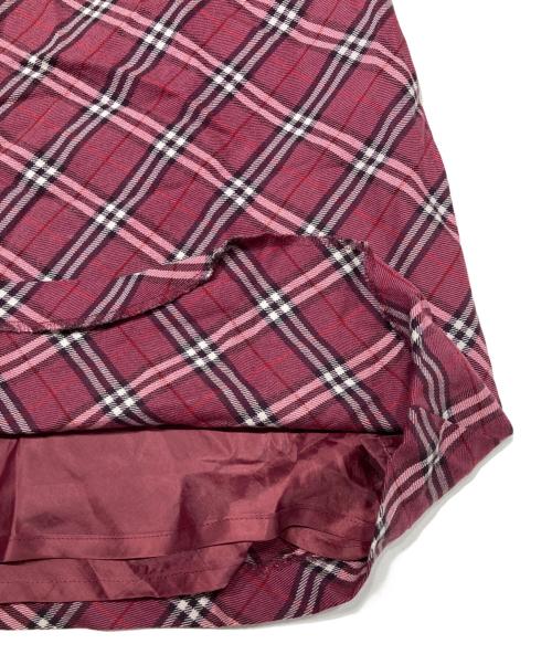 BURBERRY BLUE LABEL（バーバリー ブルー レーベル）BURBERRY BLUE LABEL (バーバリー ブルー レーベル) ベルテッドノヴァチェックチェックスカート ピンク サイズ:38の古着・服飾アイテム