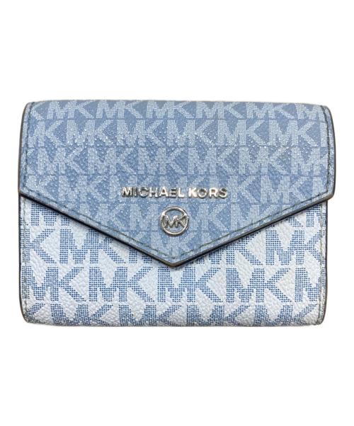 MICHAEL KORS（マイケルコース）MICHAEL KORS (マイケルコース) モノグラム 6連キーホルダー ブルーの古着・服飾アイテム