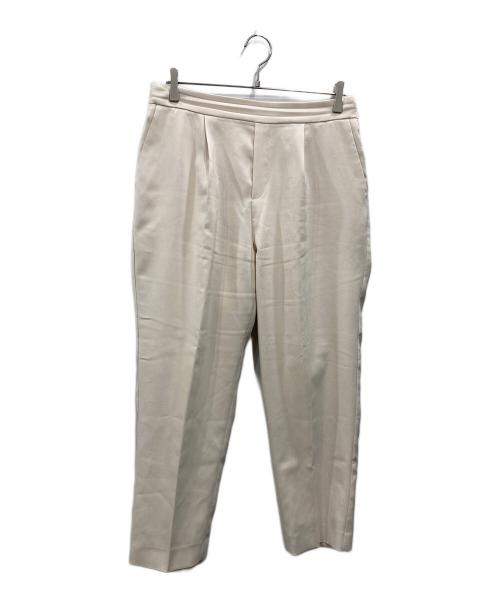 KUMIKYOKU（クミキョク）KUMIKYOKU (クミキョク) オシャクロス テーパードパンツ アイボリー サイズ:6の古着・服飾アイテム