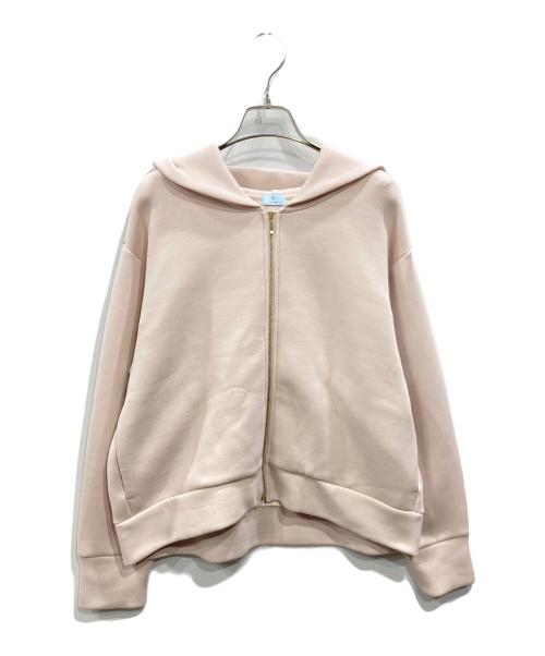 KUMIKYOKU（クミキョク）KUMIKYOKU (クミキョク) フード付きバックフリル パーカー ピンク サイズ:5の古着・服飾アイテム