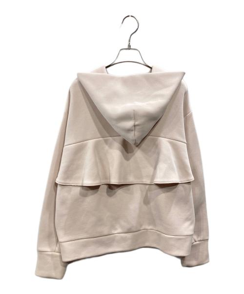 KUMIKYOKU（クミキョク）KUMIKYOKU (クミキョク) フード付きバックフリル パーカー ピンク サイズ:5の古着・服飾アイテム
