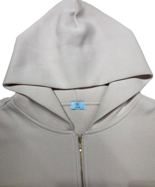 KUMIKYOKU（クミキョク）KUMIKYOKU (クミキョク) フード付きバックフリル パーカー ピンク サイズ:5の古着・服飾アイテム