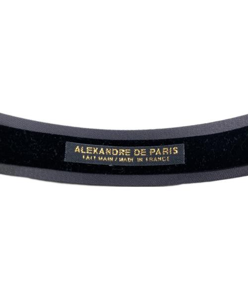 ALEXANDRE de Paris（アレクサンドルドゥパリ）ALEXANDRE de Paris (アレクサンドルドゥパリ) サテン カチューシャ グレーの古着・服飾アイテム
