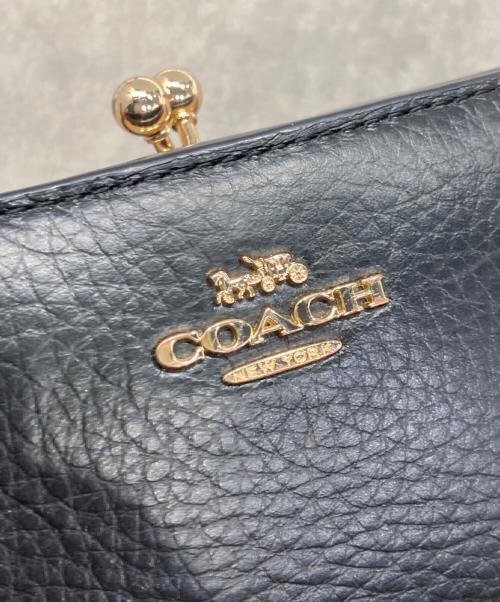 COACH（コーチ）COACH (コーチ) キスロック ミディアム ウォレット ブラックの古着・服飾アイテム