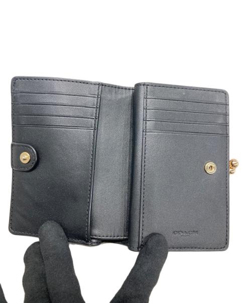 COACH（コーチ）COACH (コーチ) キスロック ミディアム ウォレット ブラックの古着・服飾アイテム