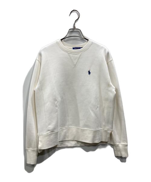 POLO RALPH LAUREN（ポロ・ラルフローレン）POLO RALPH LAUREN (ポロ・ラルフローレン) ロゴスウェット ホワイト サイズ:XSの古着・服飾アイテム