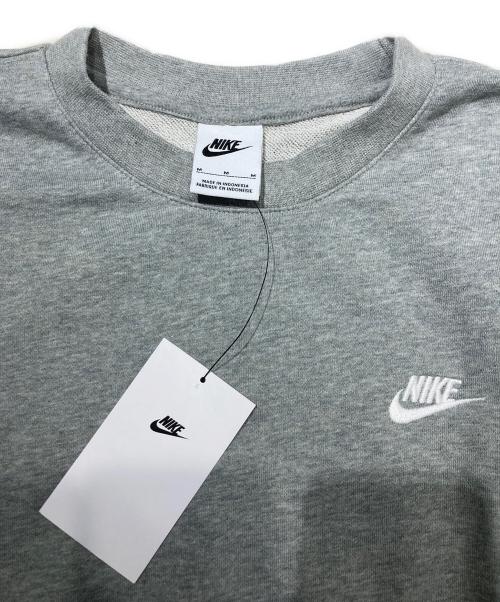 NIKE（ナイキ）NIKE (ナイキ) フレンチ テリー クルーネック 長袖スウェットシャツ グレー サイズ:Mの古着・服飾アイテム