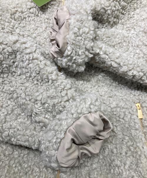 TATRAS（タトラス）TATRAS (タトラス) LUELA ルエラ  ボア スタンドカラーブルゾン グレー サイズ:2の古着・服飾アイテム