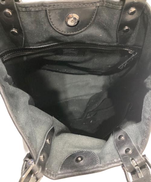 BURBERRY（バーバリー）BURBERRY (バーバリー) チェック キャンバストートバッグ ブラックの古着・服飾アイテム