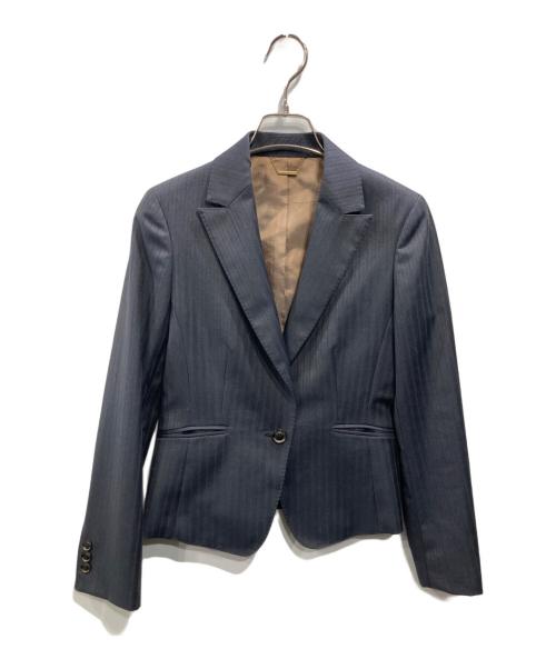 NEWYORKER（ニューヨーカー）NEWYORKER (ニューヨーカー) LANFICIO F.LLI CERRUTIファブリック セットアップ グレー サイズ:7の古着・服飾アイテム