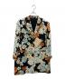 LEONARD FASHION（レオナールファッション）の古着「ウールシルク 花柄コート」｜ブラック