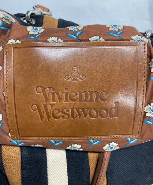 Vivienne Westwood（ヴィヴィアンウエストウッド）Vivienne Westwood (ヴィヴィアンウエストウッド) ヴィンテージストライプトートバッグ ブラックの古着・服飾アイテム
