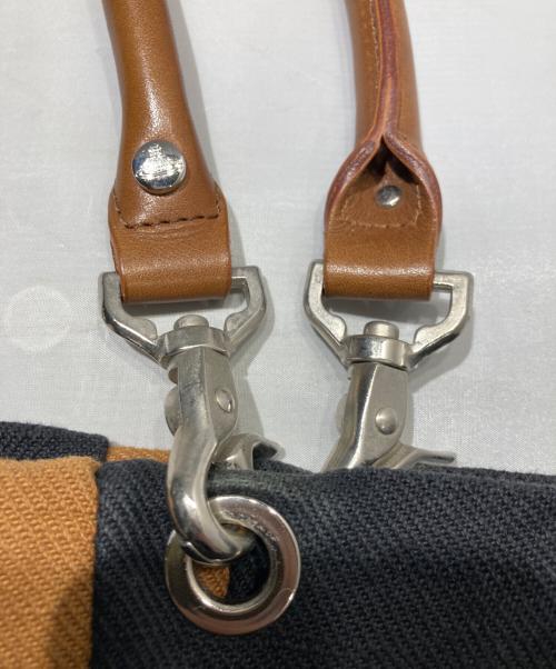 Vivienne Westwood（ヴィヴィアンウエストウッド）Vivienne Westwood (ヴィヴィアンウエストウッド) ヴィンテージストライプトートバッグ ブラックの古着・服飾アイテム