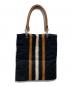 Vivienne Westwood (ヴィヴィアンウエストウッド) ヴィンテージストライプトートバッグ ブラック：10000円