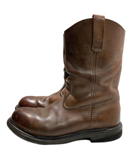 RED WING（レッドウィング）RED WING (レッドウィング) PECOS BOOT ペコスブーツ ブラウン サイズ:10Dの古着・服飾アイテム