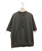 The Ennnoy Professionalザ エンノイ プロフェッショナル）の古着「SHORT SLEEVE HEM RIB TEE」｜ブラック