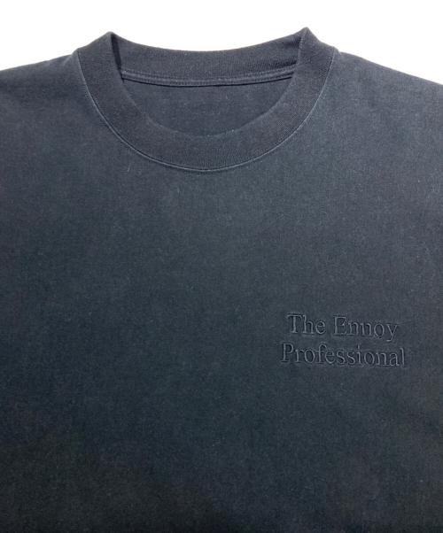 The Ennnoy Professional（ザ エンノイ プロフェッショナル）The Ennnoy Professional (ザ エンノイ プロフェッショナル) SHORT SLEEVE HEM RIB TEE ブラック サイズ:Lの古着・服飾アイテム