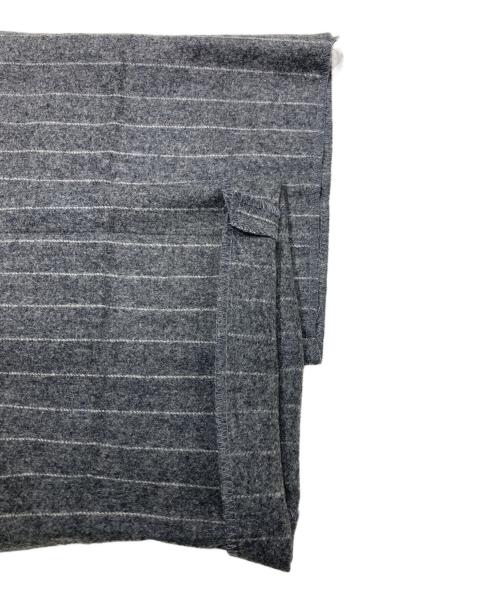 POLO RALPH LAUREN（ポロ・ラルフローレン）POLO RALPH LAUREN (ポロ・ラルフローレン) イタリアメイド ウールカシミヤ ストライプスラックス グレー サイズ:38の古着・服飾アイテム