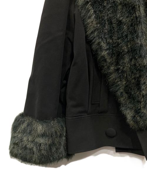 Christian Dior（クリスチャン ディオール）Christian Dior (クリスチャン ディオール) フェイクファートリムジャケット ブラック サイズ:Mの古着・服飾アイテム