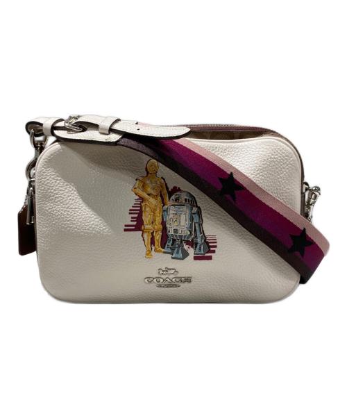 COACH（コーチ）COACH (コーチ) STAR WARS (スターウォーズ) ペブルレザー ショルダーバッグ アイボリーの古着・服飾アイテム