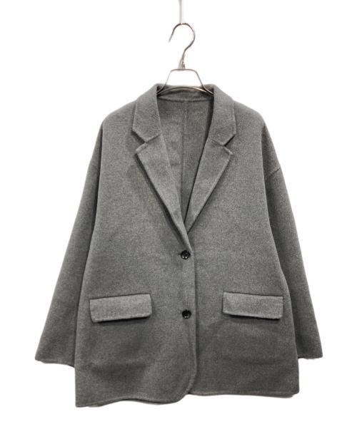 Spick and Span（スピック＆スパン）Spick and Span (スピック＆スパン) ウールミックスリバージャケット グレー サイズ:38の古着・服飾アイテム