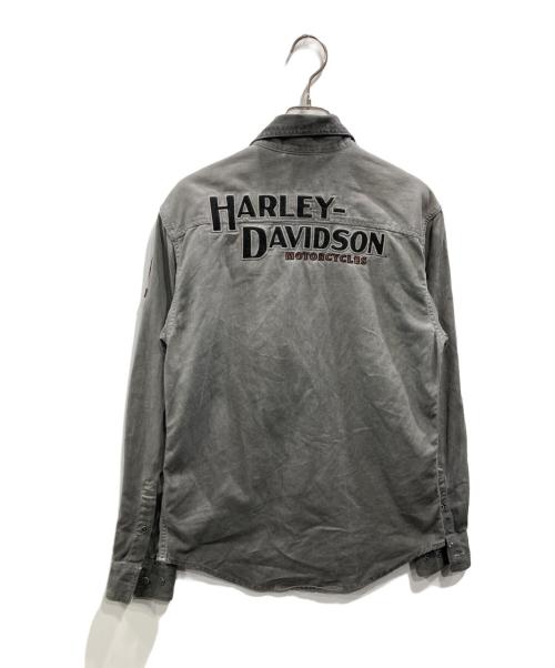 HARLEY-DAVIDSON（ハーレーダビッドソン）HARLEY-DAVIDSON (ハーレーダビッドソン) デニム ワークシャツ グレー サイズ:Mの古着・服飾アイテム
