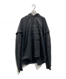 DIESEL（ディーゼル）の古着「オーバーサイズフーディ」｜ブラック