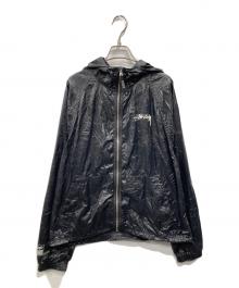 stussy（ステューシー）の古着「BEACH SHELL WRINKLED NYLON JACKET」｜ブラック