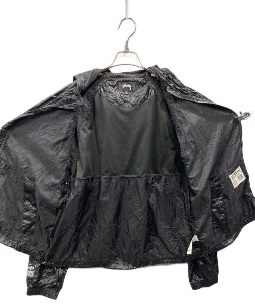 stussy（ステューシー）stussy (ステューシー) BEACH SHELL WRINKLED NYLON JACKET ブラック サイズ:Sの古着・服飾アイテム