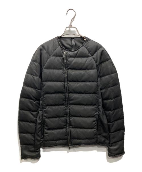 wjk（ダブルジェイケー）wjk (ダブルジェイケー) ライダース ダウンジャケット ブラック サイズ:Lの古着・服飾アイテム