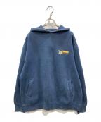 stussyステューシー）の古着「STUSSY TRIBE スカルロゴフーディ」｜ネイビー