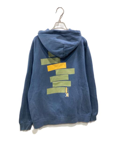 stussy（ステューシー）stussy (ステューシー) STUSSY TRIBE スカルロゴフーディ ネイビー サイズ:Xlargeの古着・服飾アイテム