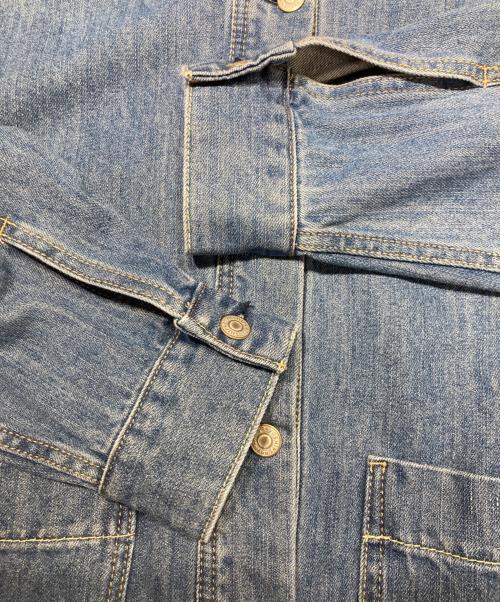 SHIPS any（シップスエニィ）SHIPS any (シップスエニィ) ノーカラー デニム ブルゾン インディゴ サイズ:Fの古着・服飾アイテム