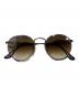 RAY-BAN（レイバン）の古着「ROUND FLAT LENSES」｜ブラウン