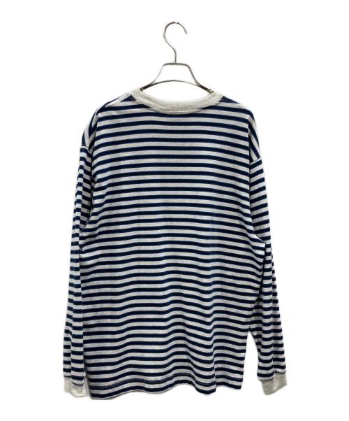 REEBOK（リーボック）REEBOK (リーボック) everyone (エブリワン) Classic Border Long Sleeve Tee Shirt グレー×ネイビー サイズ:Lの古着・服飾アイテム