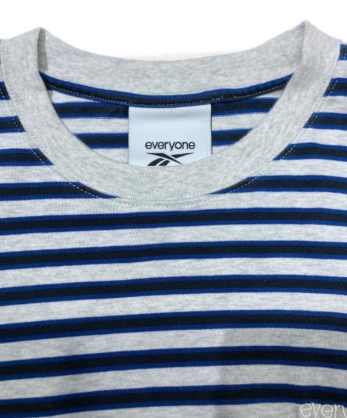 REEBOK（リーボック）REEBOK (リーボック) everyone (エブリワン) Classic Border Long Sleeve Tee Shirt グレー×ネイビー サイズ:Lの古着・服飾アイテム