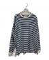 REEBOK（リーボック）の古着「Classic Border Long Sleeve Tee Shirt」｜グレー×ネイビー