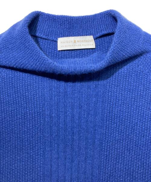 MAISON MONTAGUT（MAISON MONTAGUT）MAISON MONTAGUT (MAISON MONTAGUT) カシミヤシルクブレンドニットワンピース ブルー サイズ:Mの古着・服飾アイテム