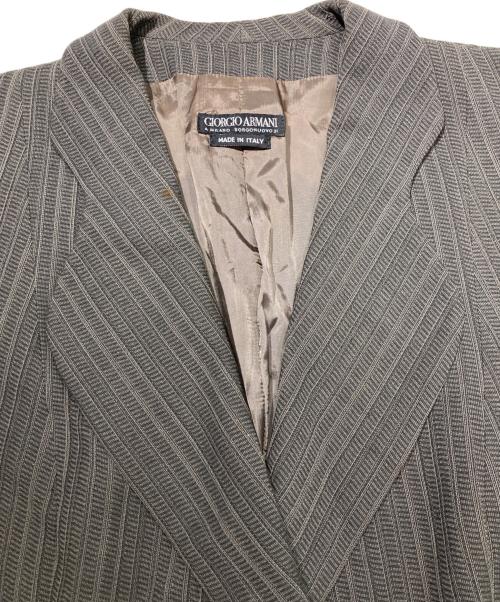 GIORGIO ARMANI（ジョルジオアルマーニ）GIORGIO ARMANI (ジョルジオアルマーニ) 変形ラペルジャケット グリーン サイズ:46の古着・服飾アイテム