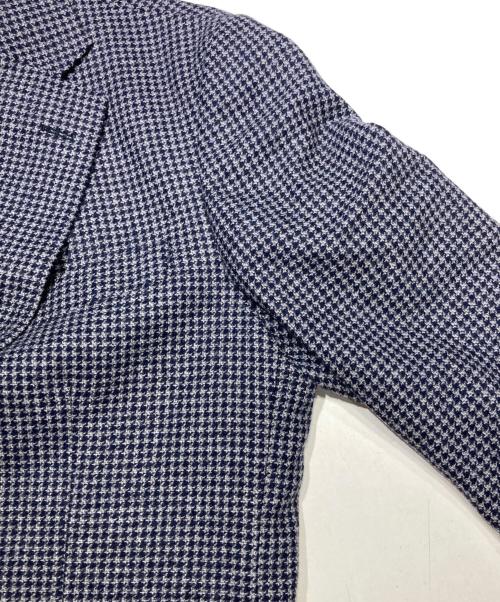DAKS LONDON（ダックスロンドン）DAKS LONDON (ダックスロンドン) 千鳥格子 テーラードジャケット ネイビー サイズ:A4の古着・服飾アイテム