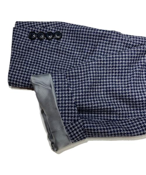 DAKS LONDON（ダックスロンドン）DAKS LONDON (ダックスロンドン) 千鳥格子 テーラードジャケット ネイビー サイズ:A4の古着・服飾アイテム